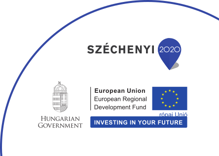 Széchenyi 2020 Fördergrafik mit Unterstützung durch den Europäischen Fonds für regionale Entwicklung